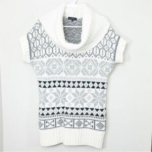 Chiara Mente Women's Sweater Turtleneck Short Sleeve, made in Italy